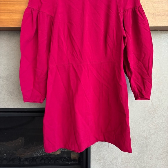 A.L.C Renton Magenta Puff Sleeve Sheath Mini Dress, Size 8 - Picture 5 of 11